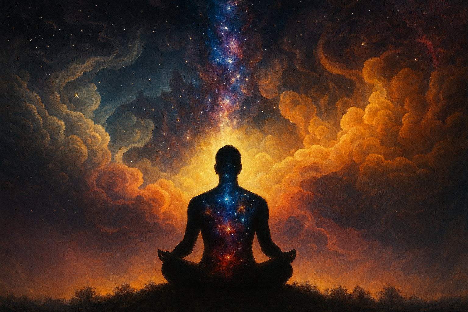 Figura-Meditativa-no-Cosmos-Estelar