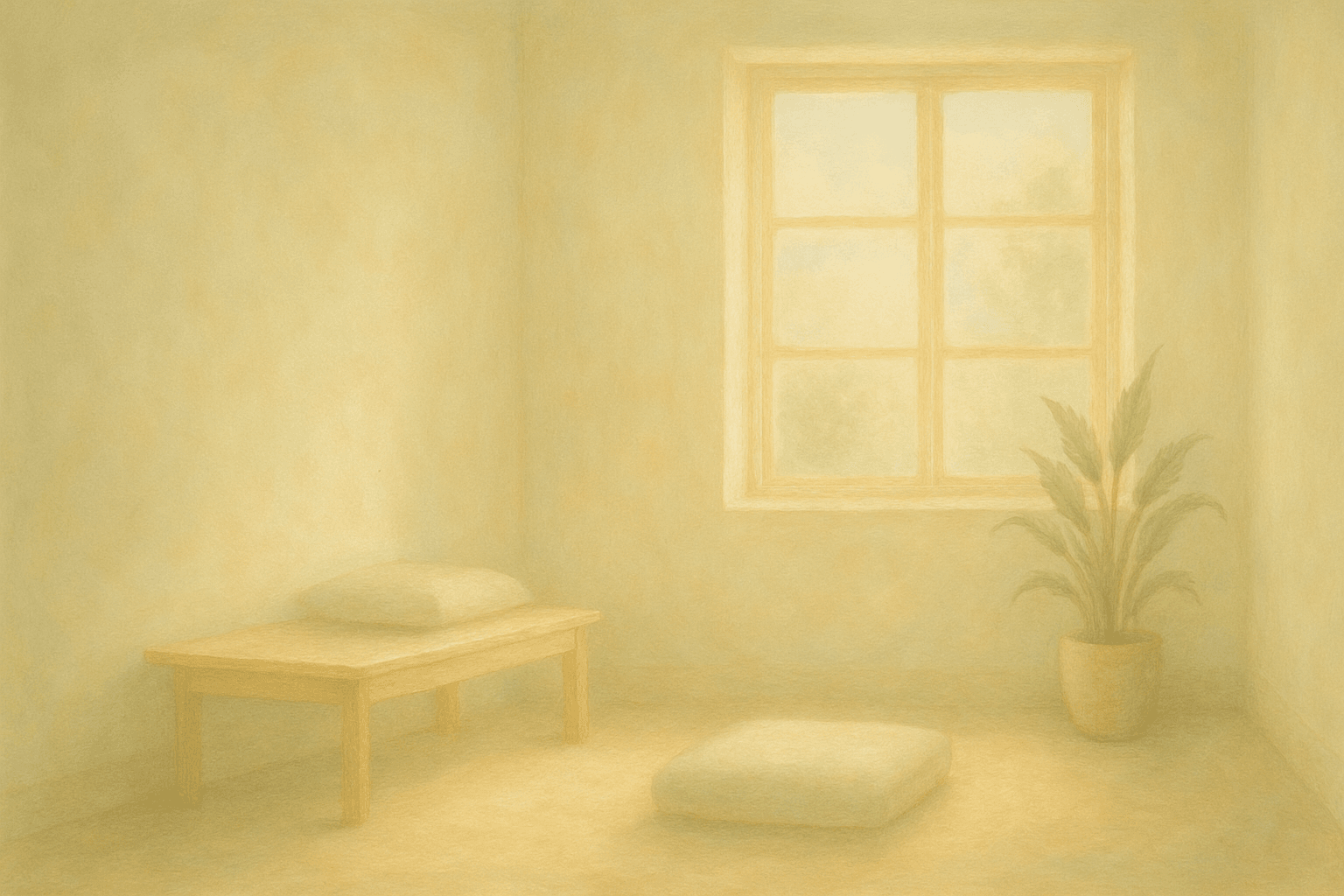 ambiente limpo e energizado com luz natural e boa vibração