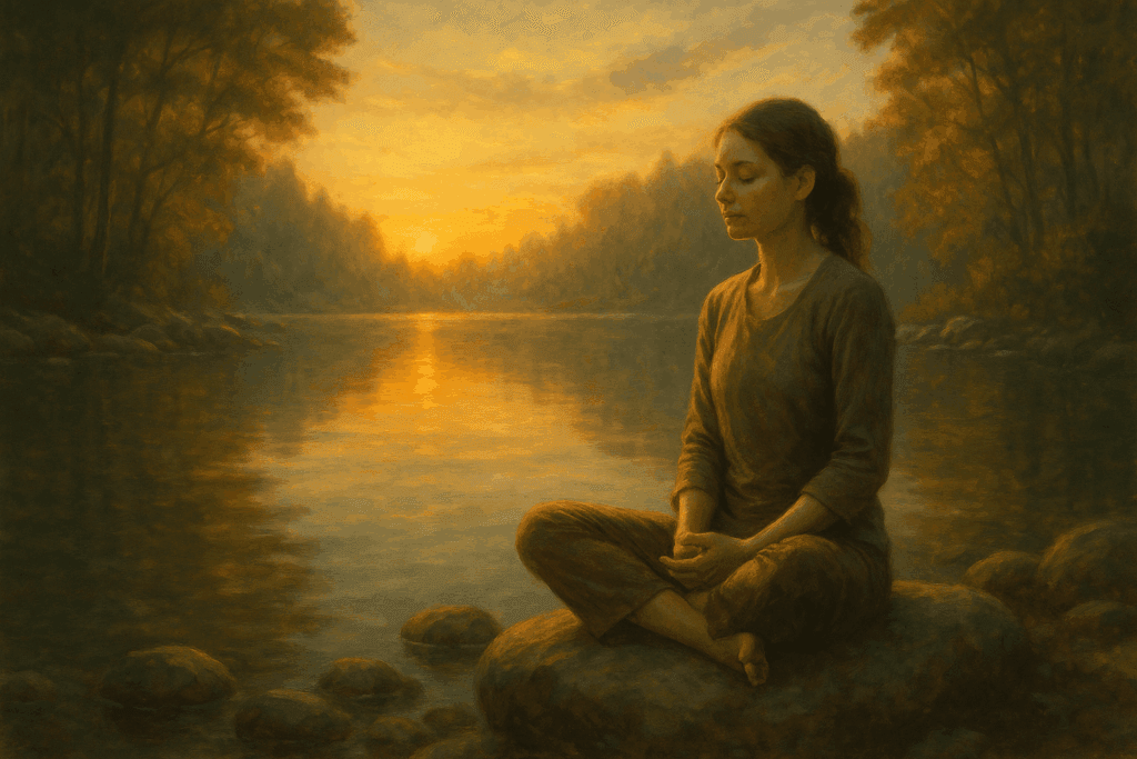 meditação na natureza para alinhar corpo e espírito com energia da terra