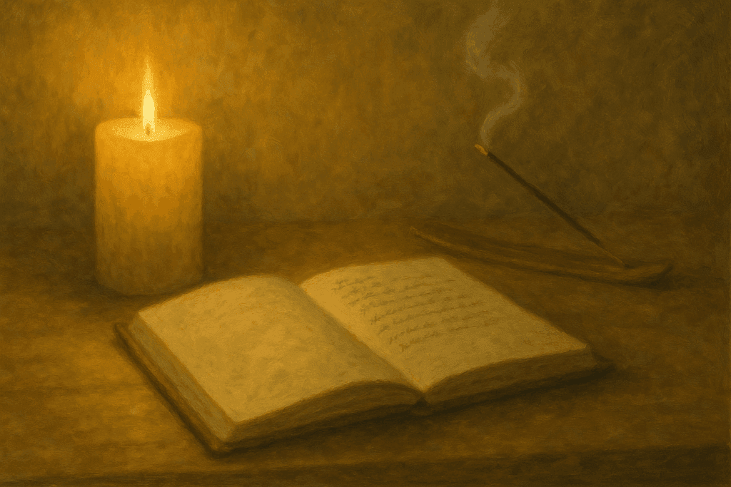 ritual noturno de presença e espiritualidade