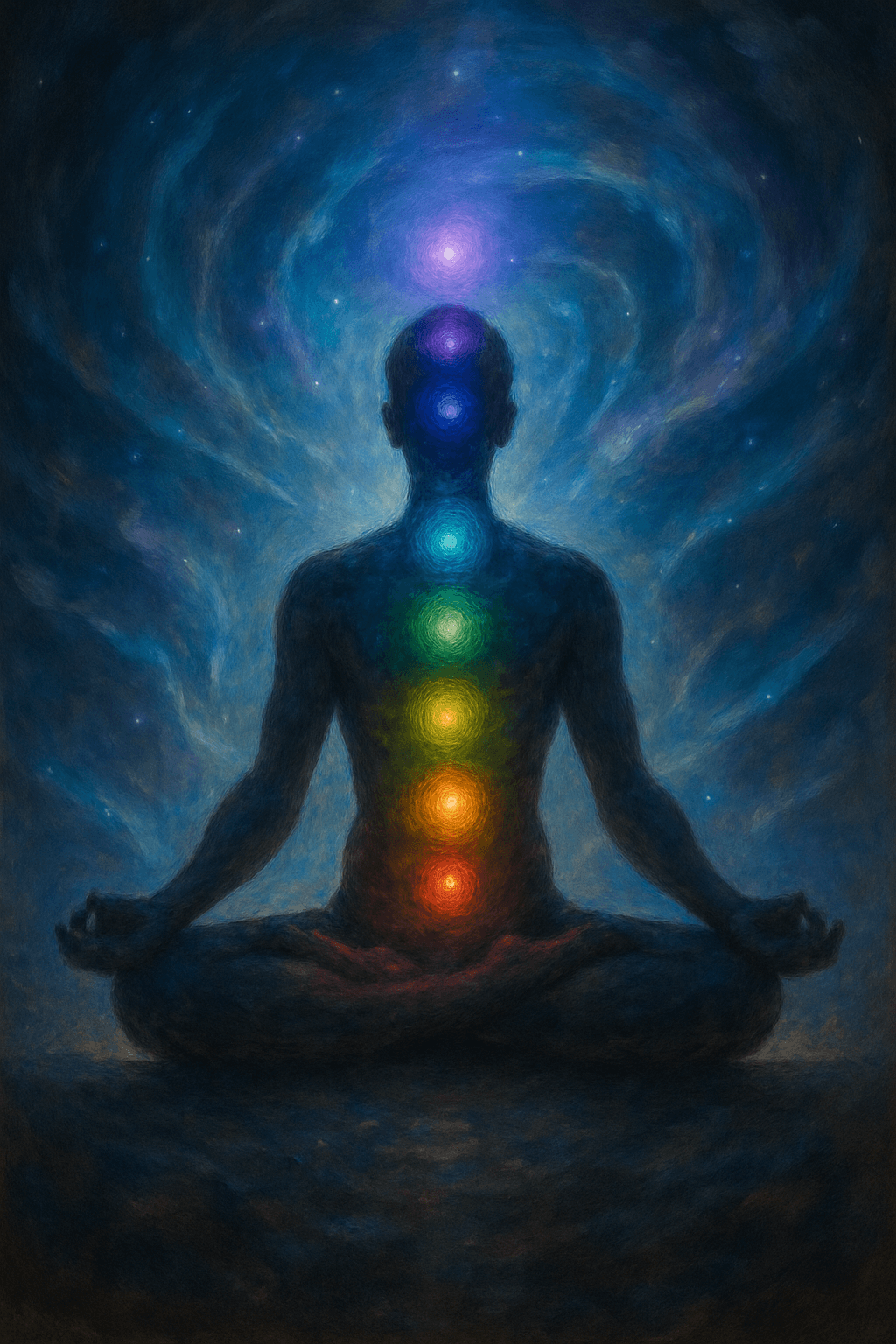 Chakras e mantras como práticas ancestrais de cura e alinhamento energético.