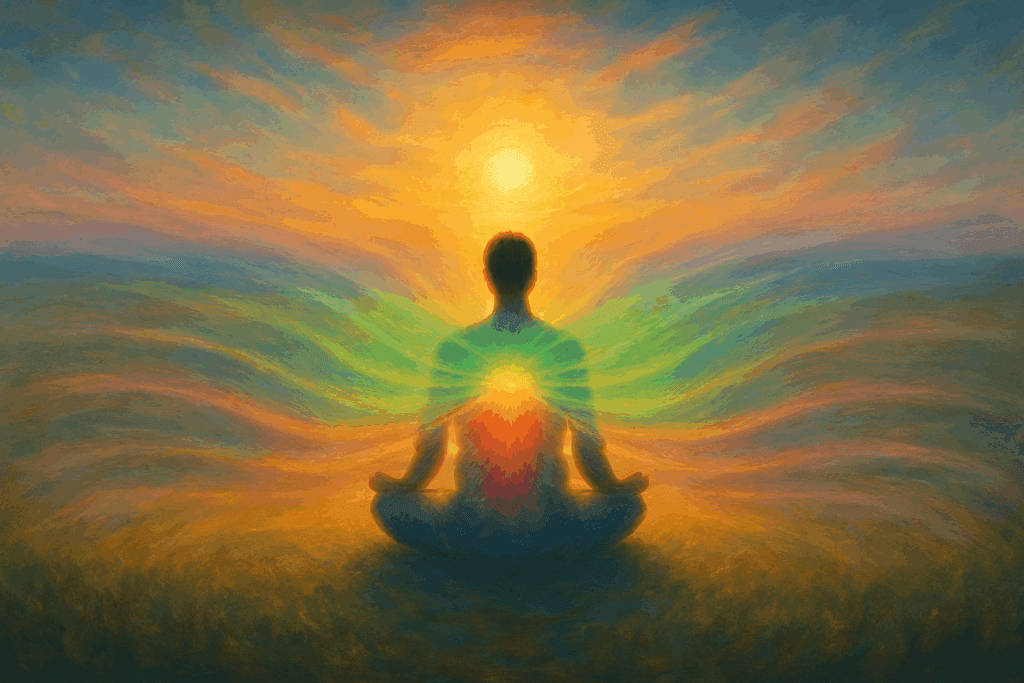Cocriação vibracional – energia emanando do coração em sintonia com o universo
