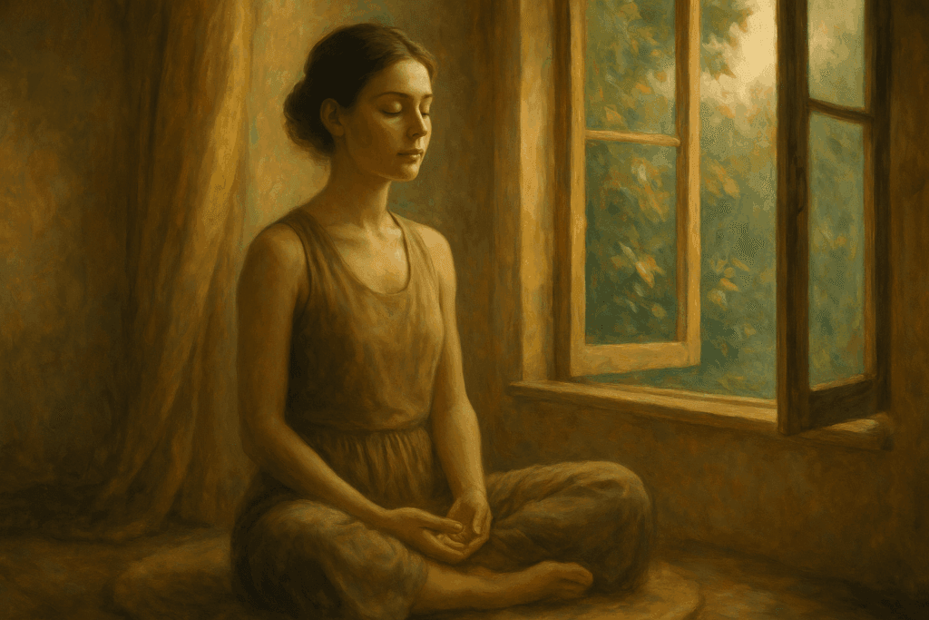 Meditação silenciosa no lar como prática espiritual de paz interior