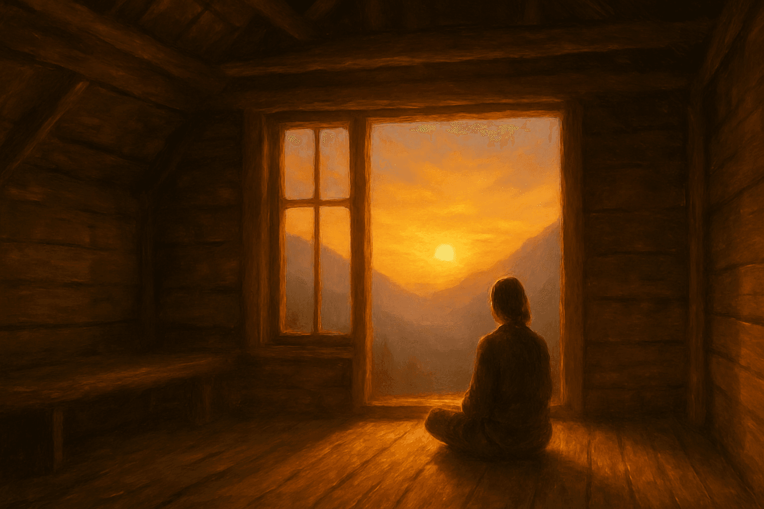Solitude e silêncio como caminho para autoconhecimento e crescimento espiritual.