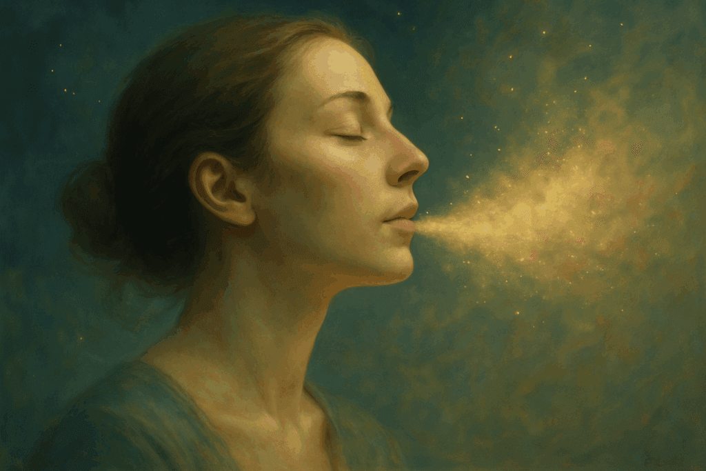 Respiração consciente elevando a energia vital e trazendo equilíbrio ao corpo