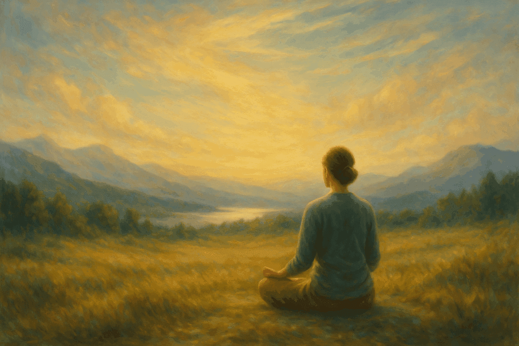 Meditação em meio à natureza como prática de questionamento interior