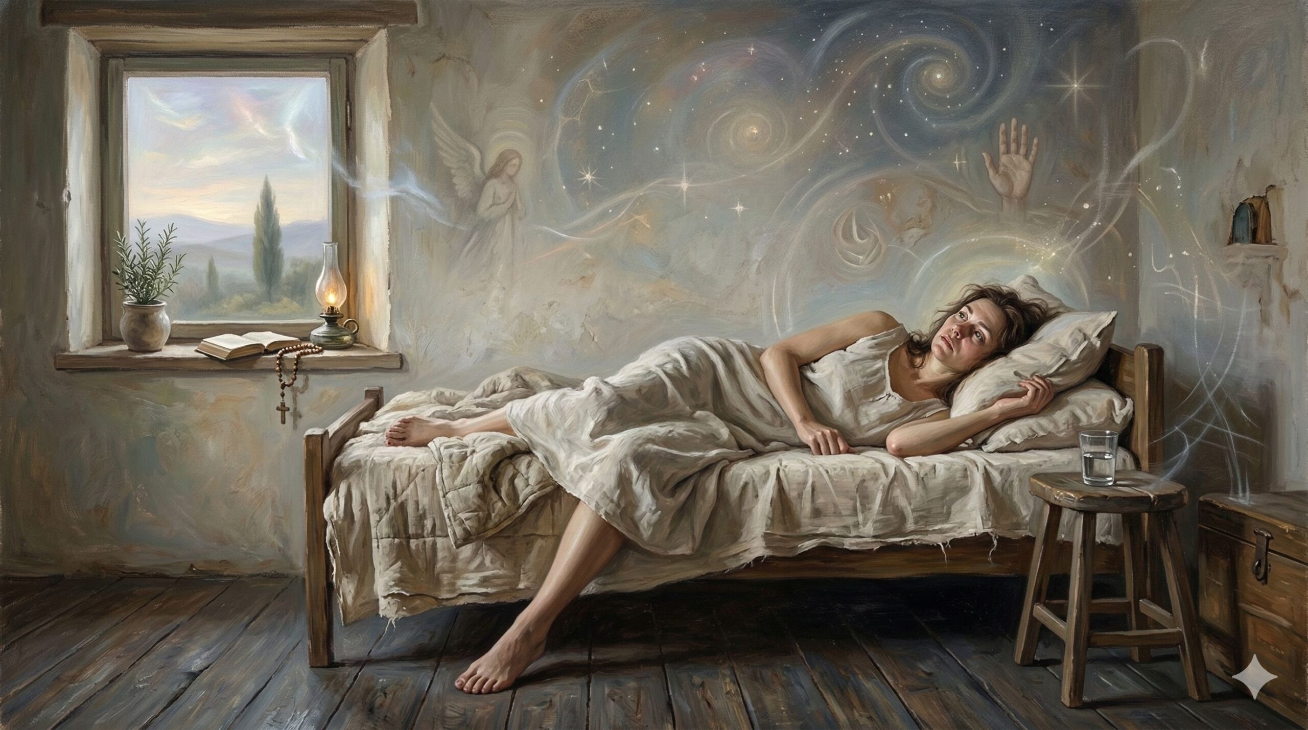 Pessoa acordando cansada mesmo após dormir, sinal de cansaço emocional.